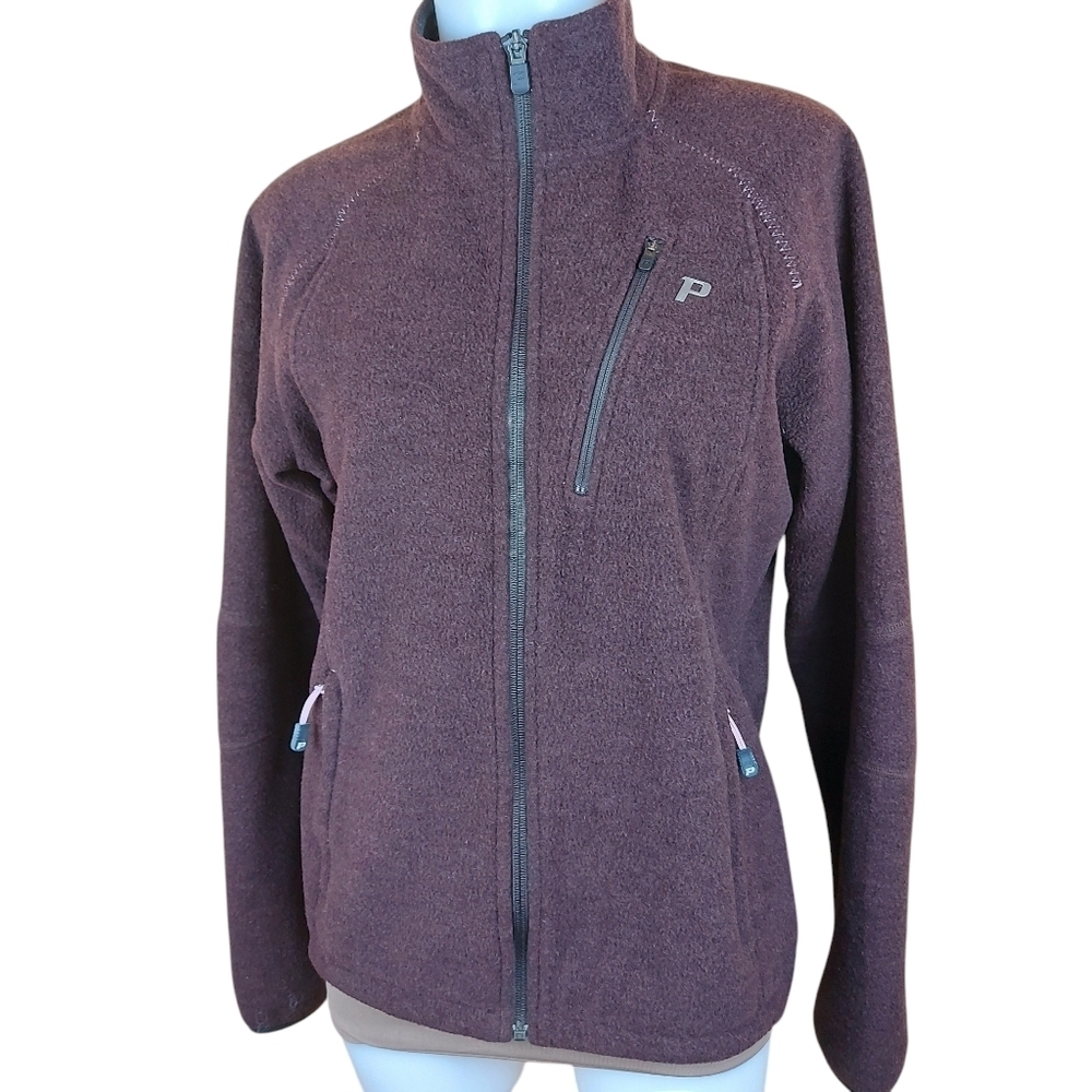 🍄3/50$🍄 PEAK PERFORMANCE full zip fleece woolblend jacket Size Large